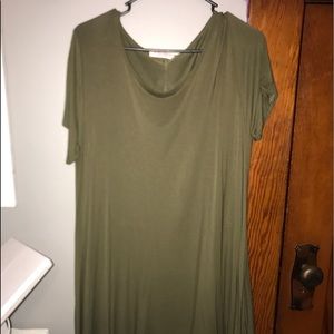 Olive green dress